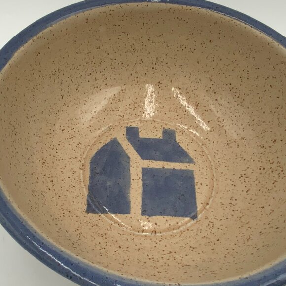 1988 Artist Signed Joshua 24:15 Bible Scripture Pottery Bowl 10" - Picture 8 of 10